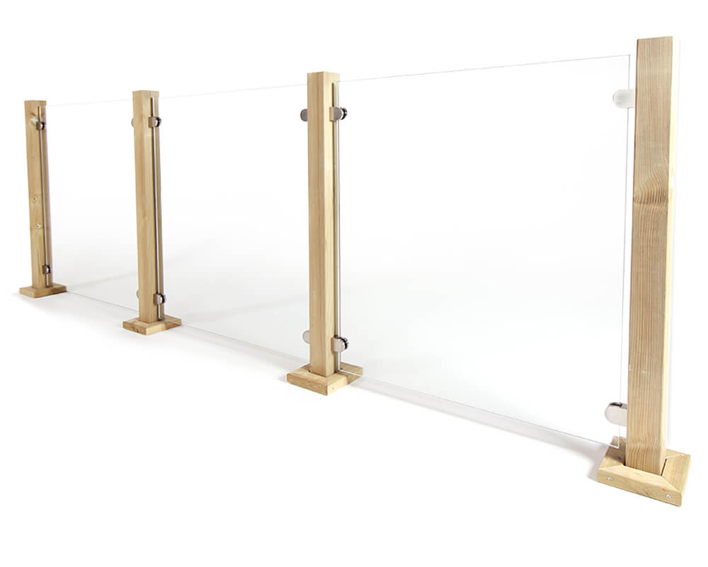 Glas und Klemmhalter! Preis pro Meter